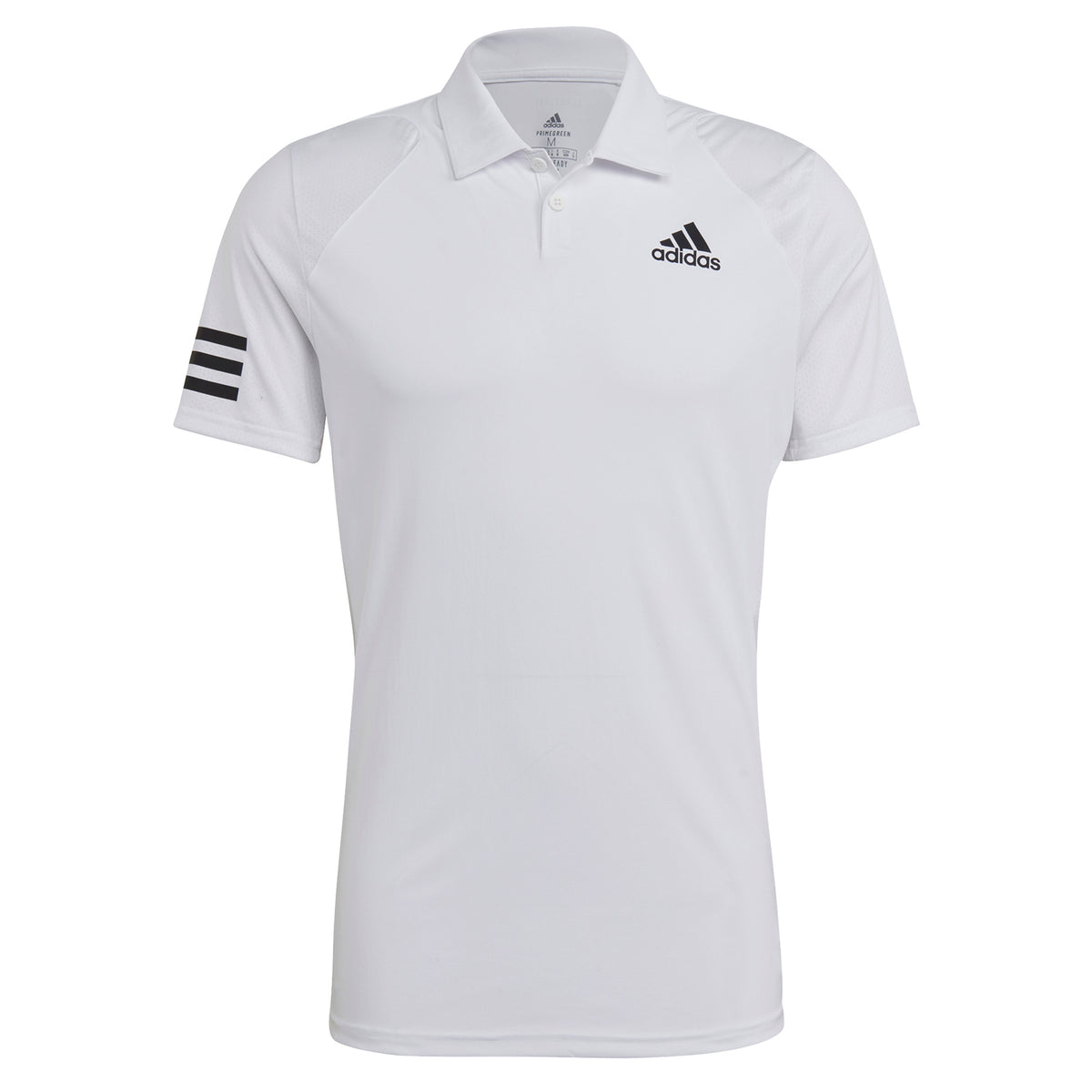 adidas Club 3 Stripes Polo Herren - weiß, schwarz