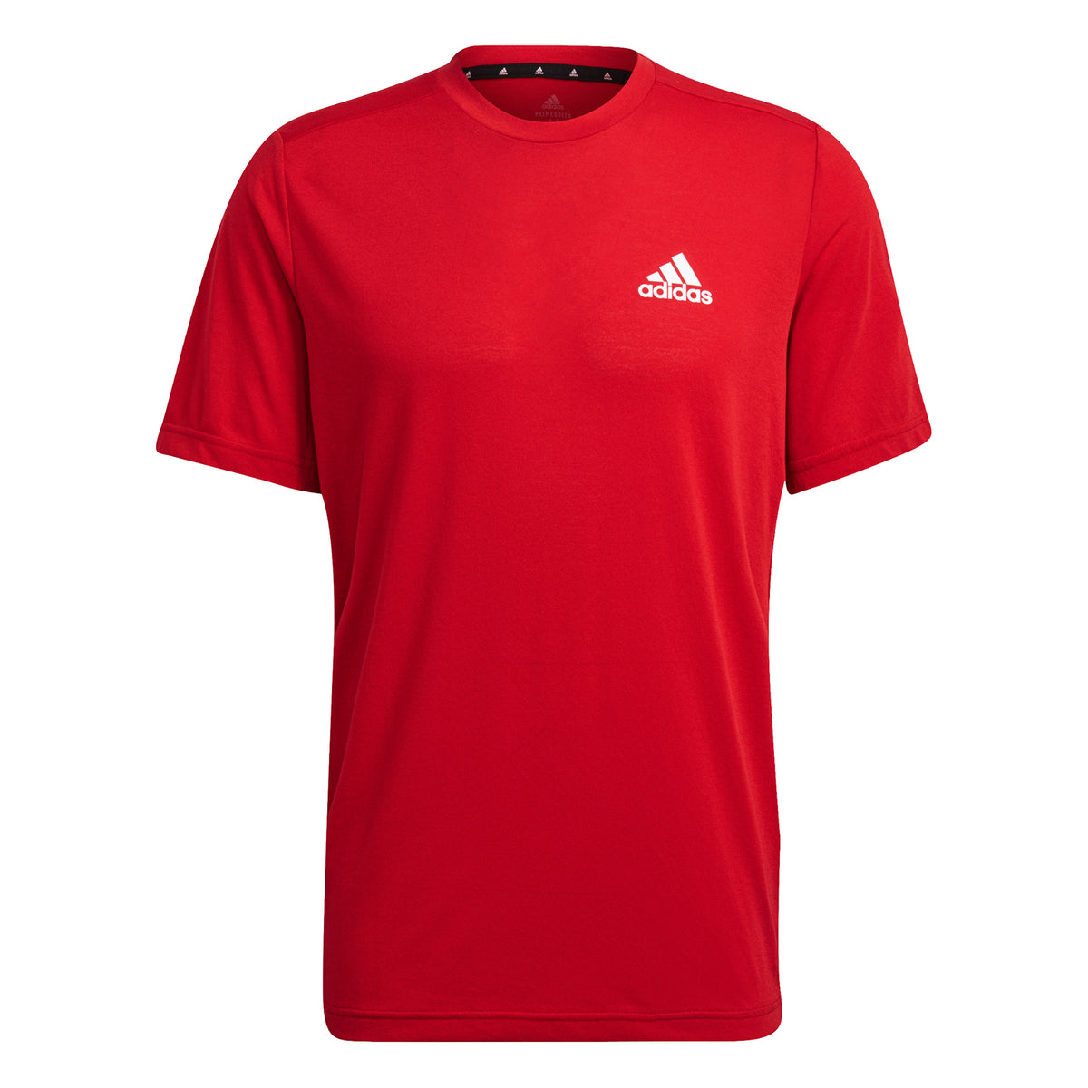 adidas AEROREADY Designed 2 Move Feelready Sport T-Shirt Herren - rot, weiß