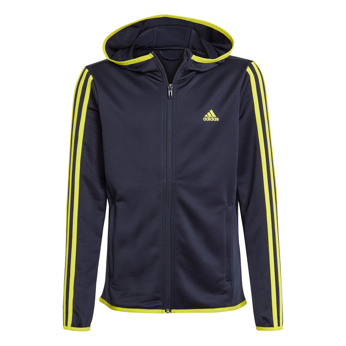adidas 3Stripes Sweatjacke Jungen - blau, gelb