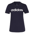 Linear T-Shirt Women - dark blue, white