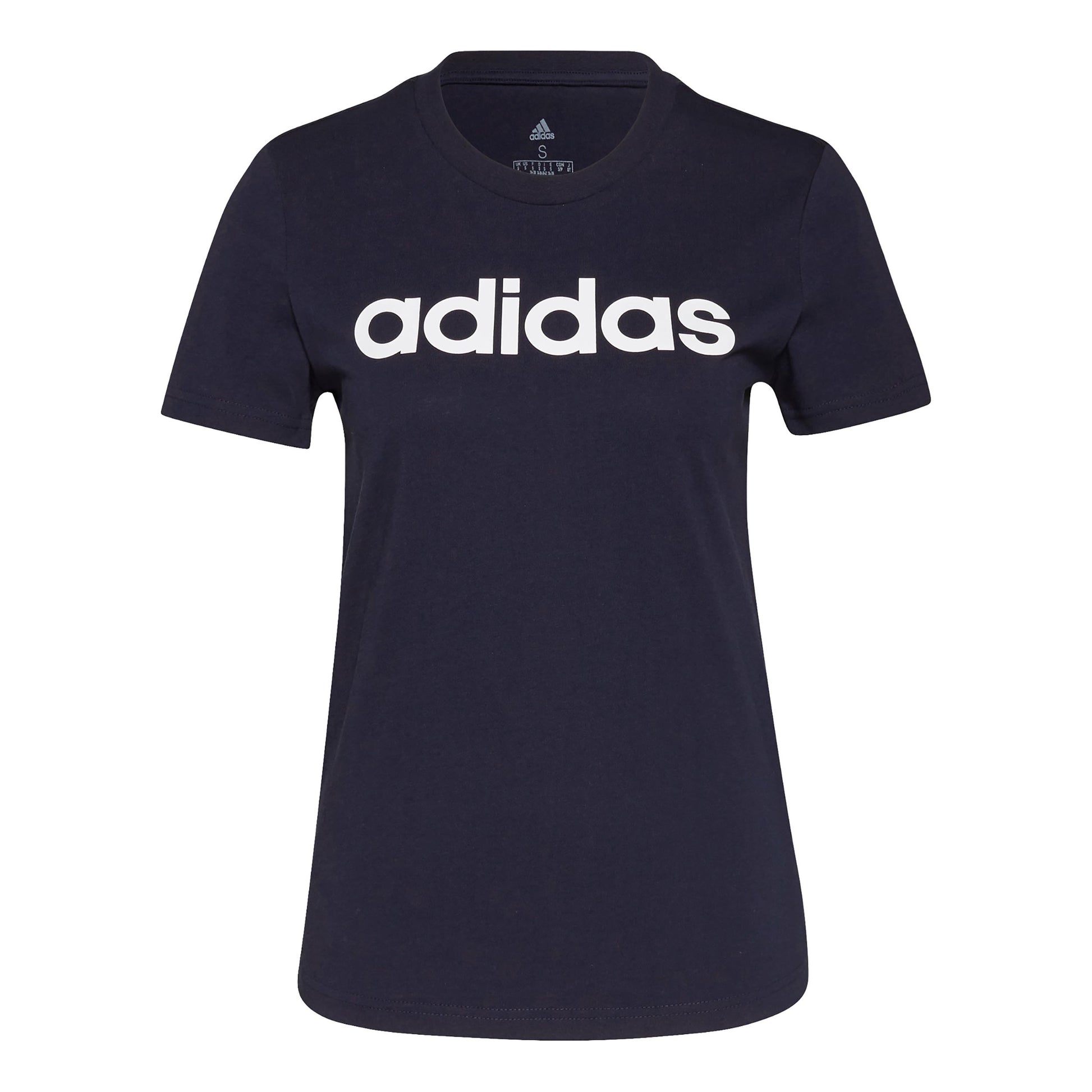 adidas Linear T-Shirt Women - dark blue, white