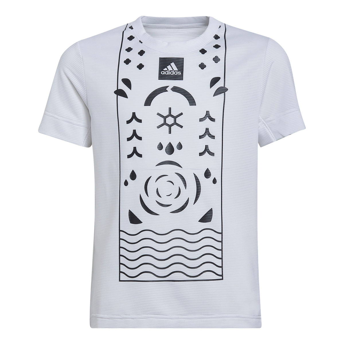 adidas Q2 T-Shirt Boys - white, black