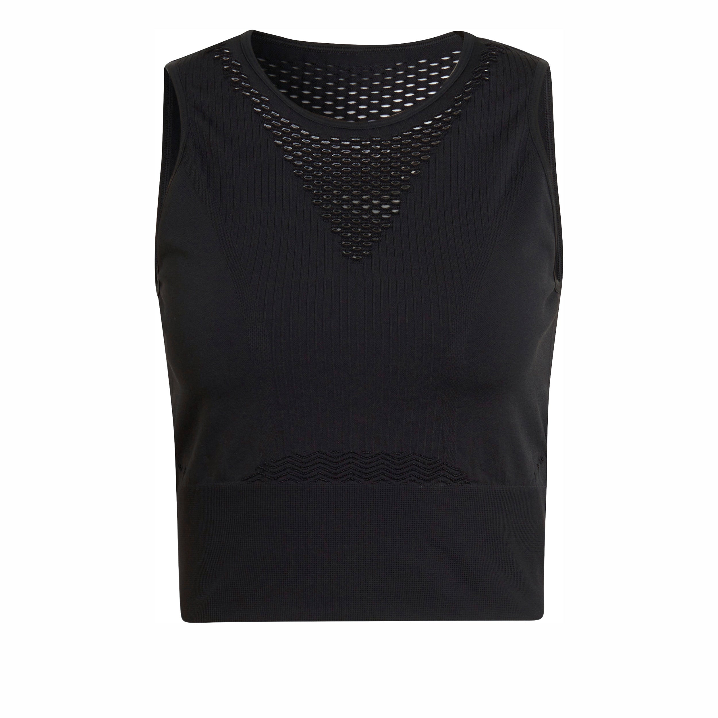 adidas Aeroknit Crop Tank Top Women-Black
