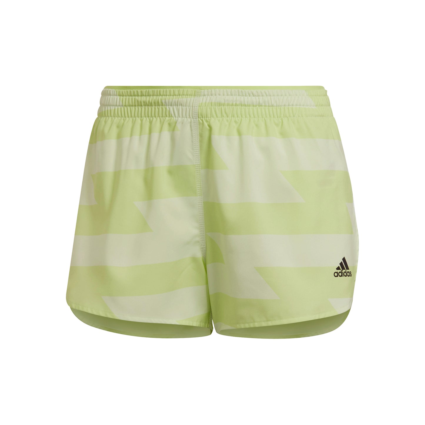adidas Runfast Split 3in Shorts Damen - limette,