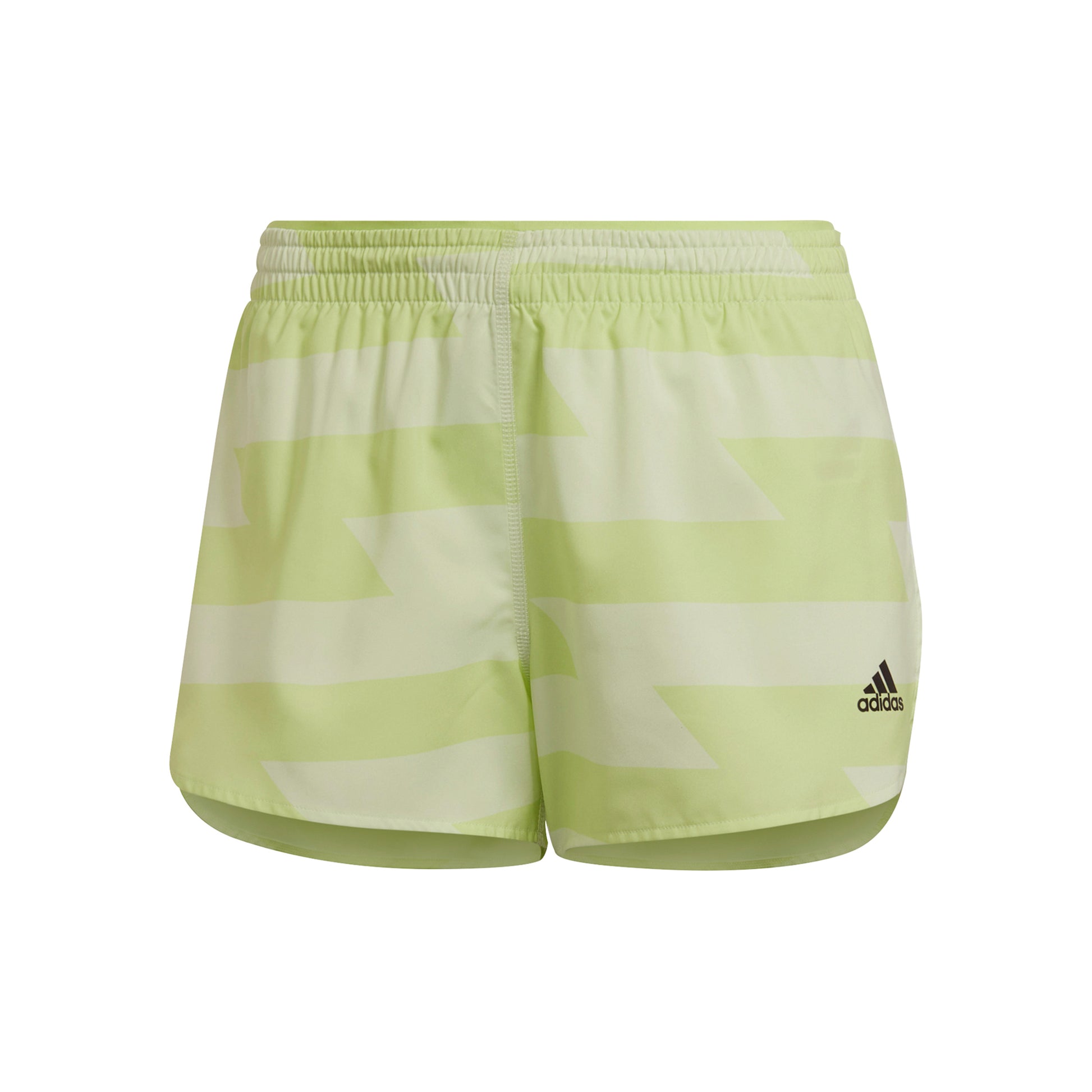 adidas Runfast Split 3in Shorts Damen - limette,