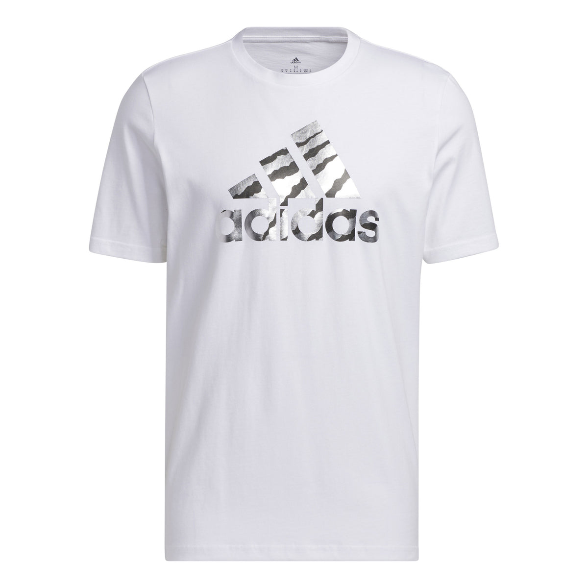 adidas Power Logo Foil T-Shirt Men - white, grey