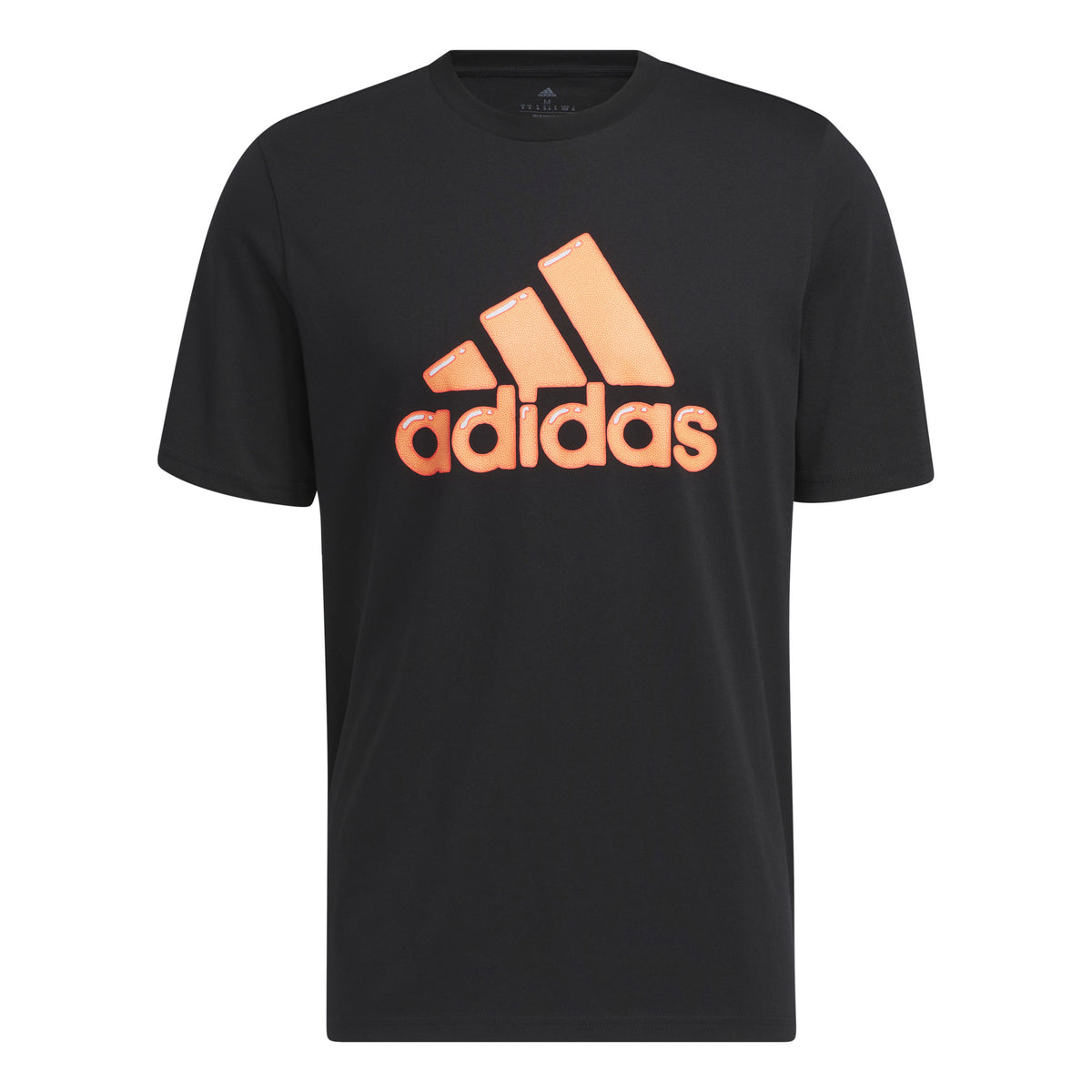 adidas Logo Pen Fill - Sportswear Graphic T-Shirt Men - black, orange
