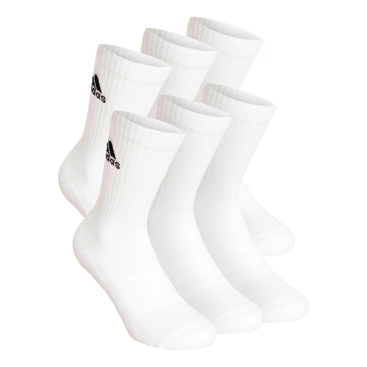 adidas Crew Sportswear Ankle Sports Socks 6 Pack-White,Black