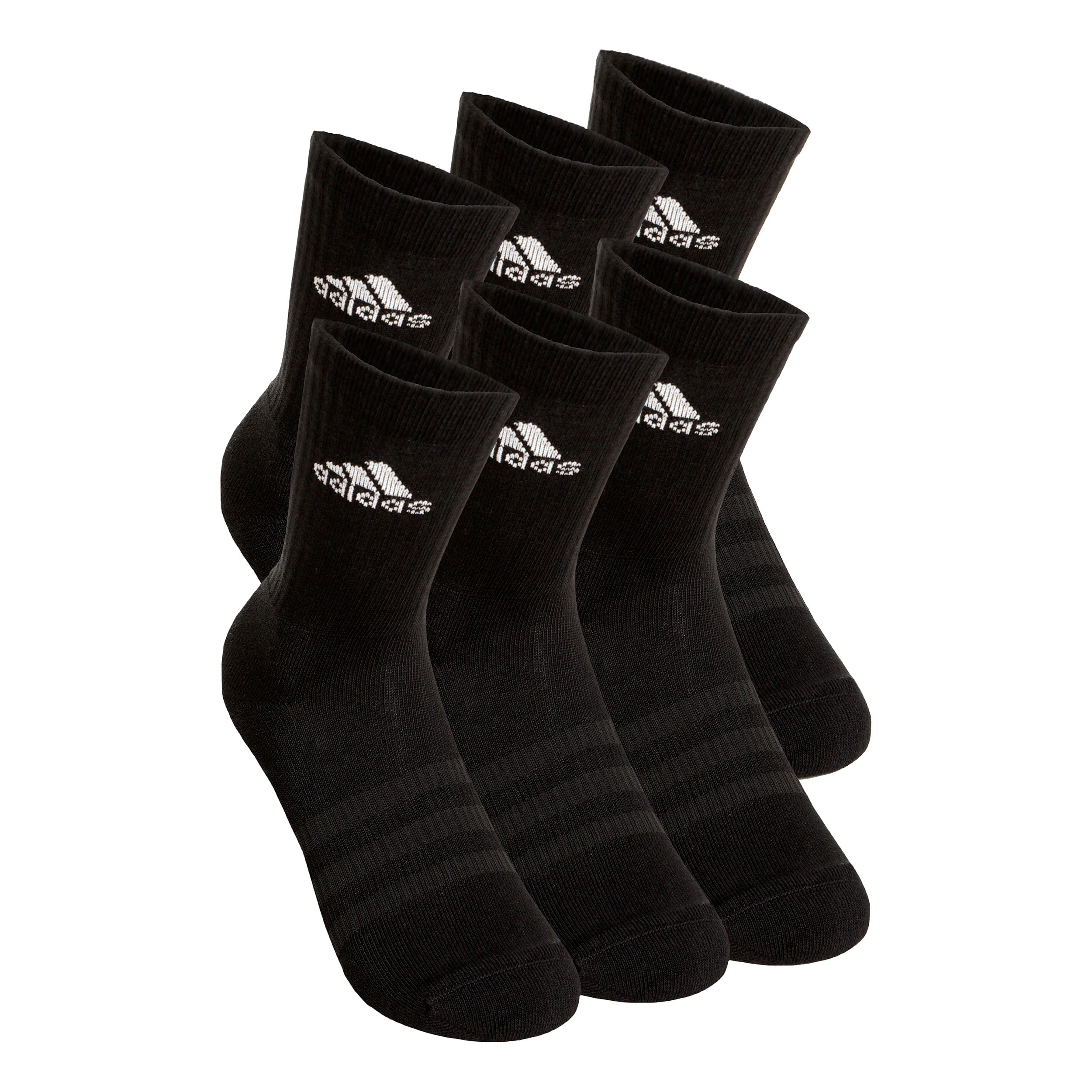adidas Crew Sportswear Ankle Sports Socks 6 Pack-Black,White