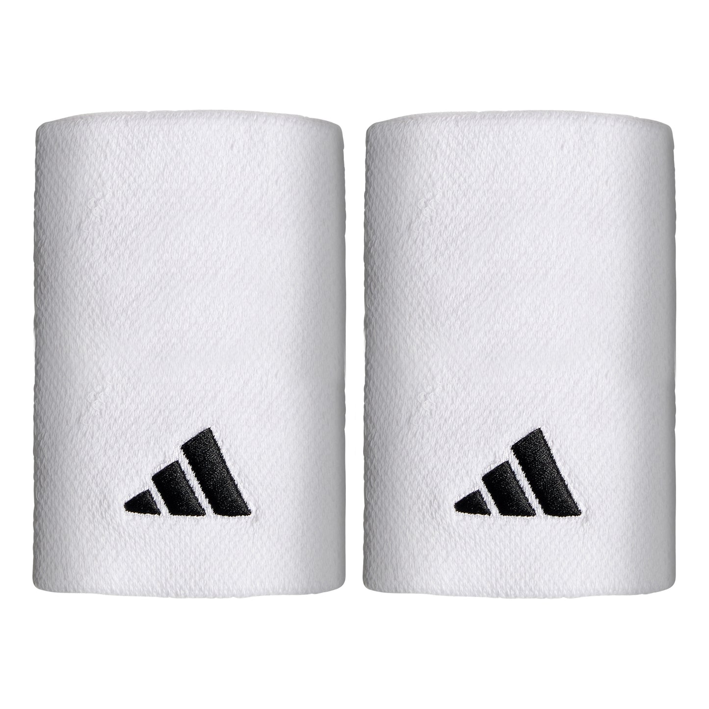 adidas Wristband 2 Pack long - white, black