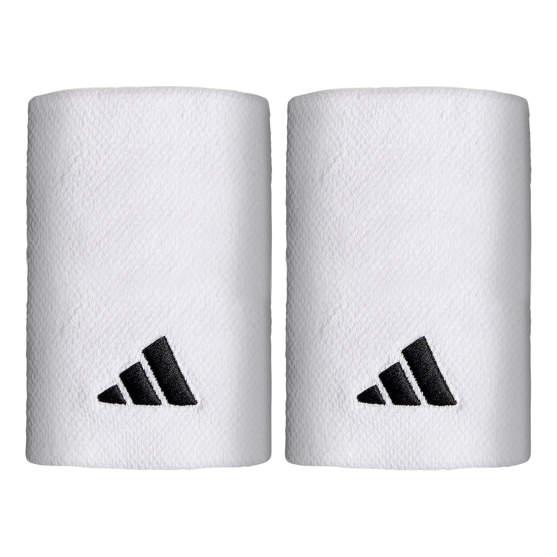 adidas Wristband 2 Pack long - white, black