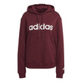 Linear French Terry Hoody Damen - rot, weiß