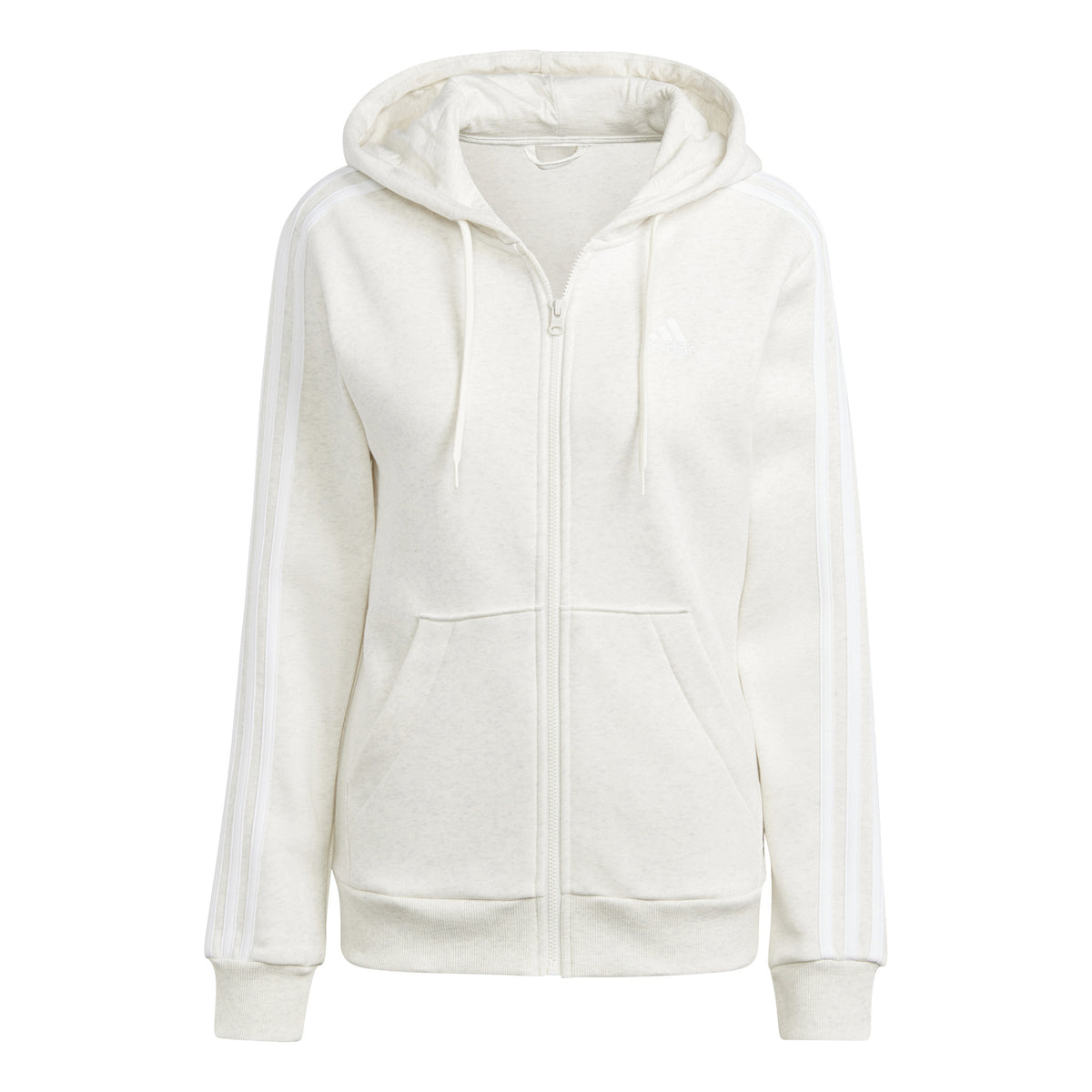 adidas Linear Sweatjacke Damen - creme,