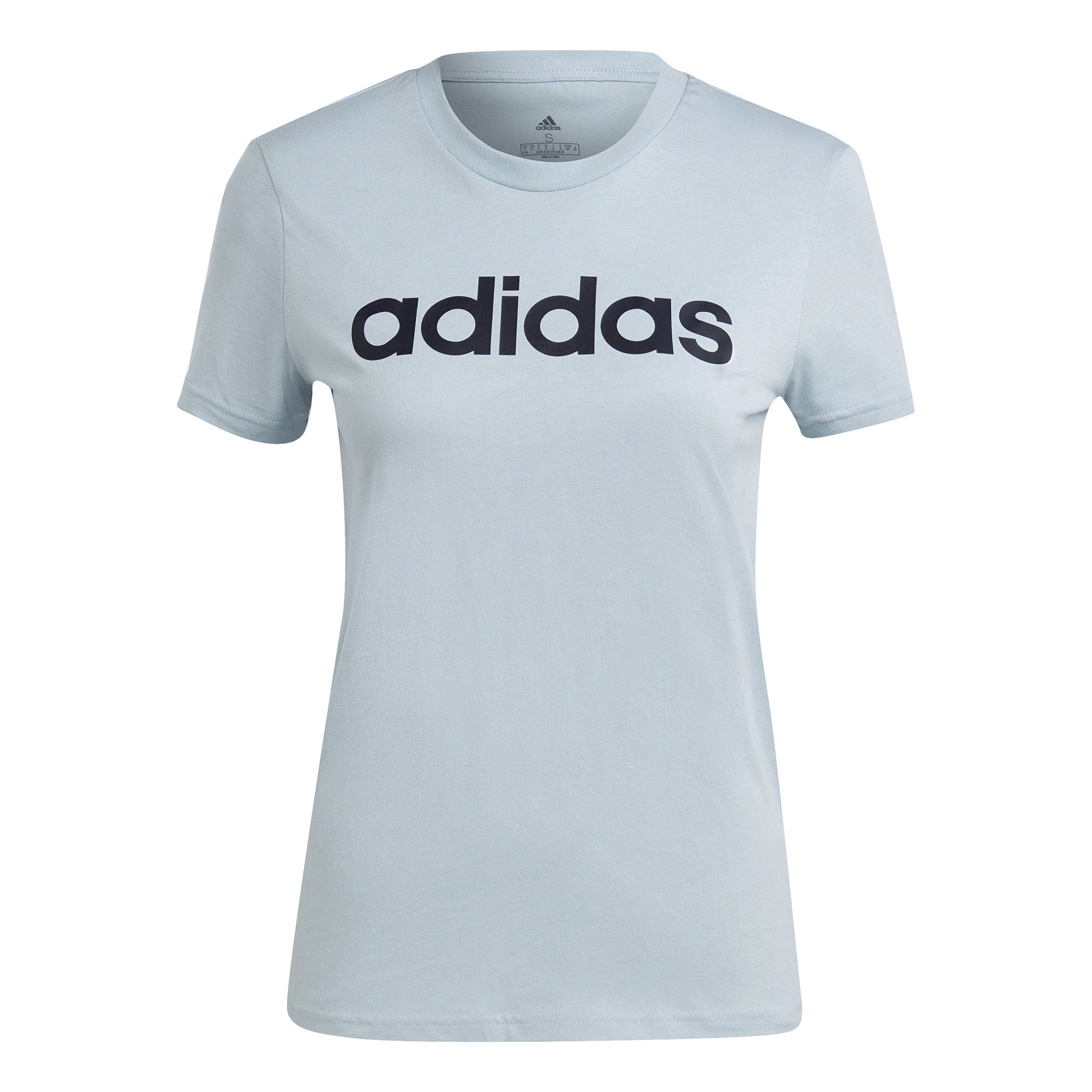 adidas Linear T-Shirt Women - blue grey, dark blue
