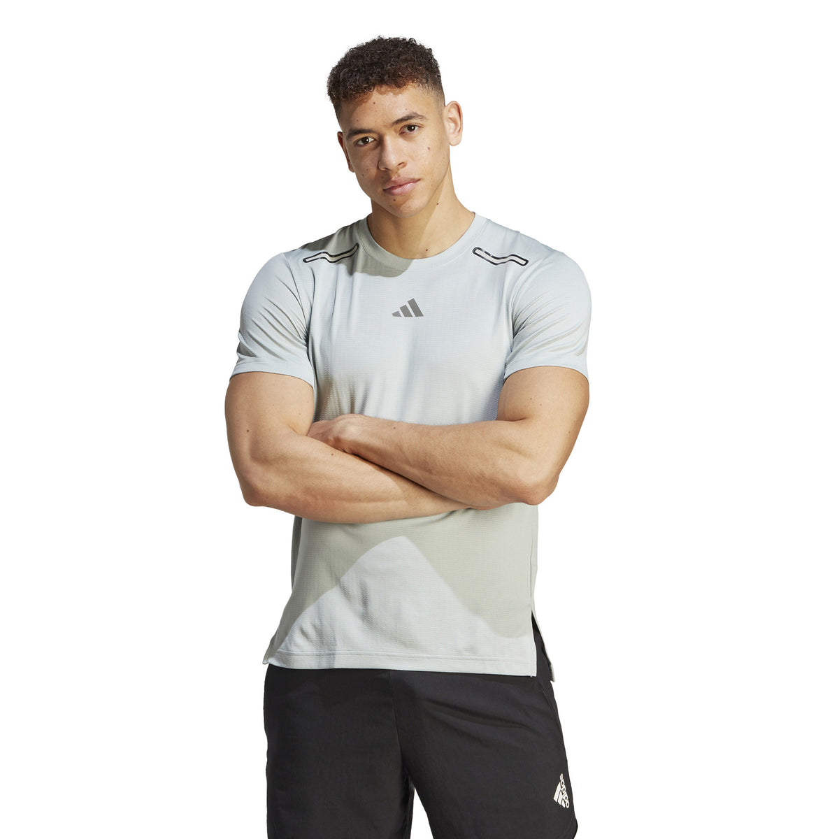 adidas Herren T-Shirt Men - grey,