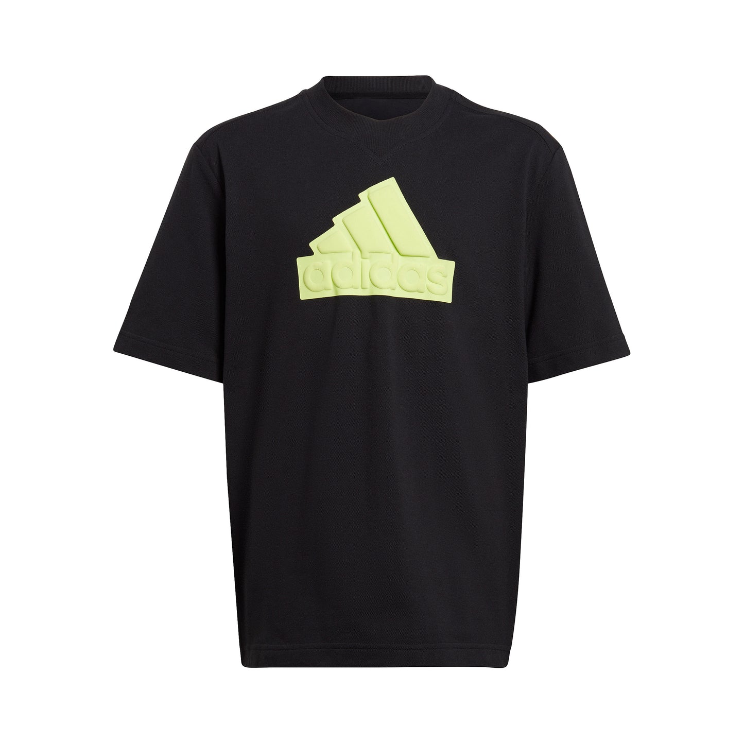 adidas Future Icon Logo T-Shirt Jungen - schwarz, limette