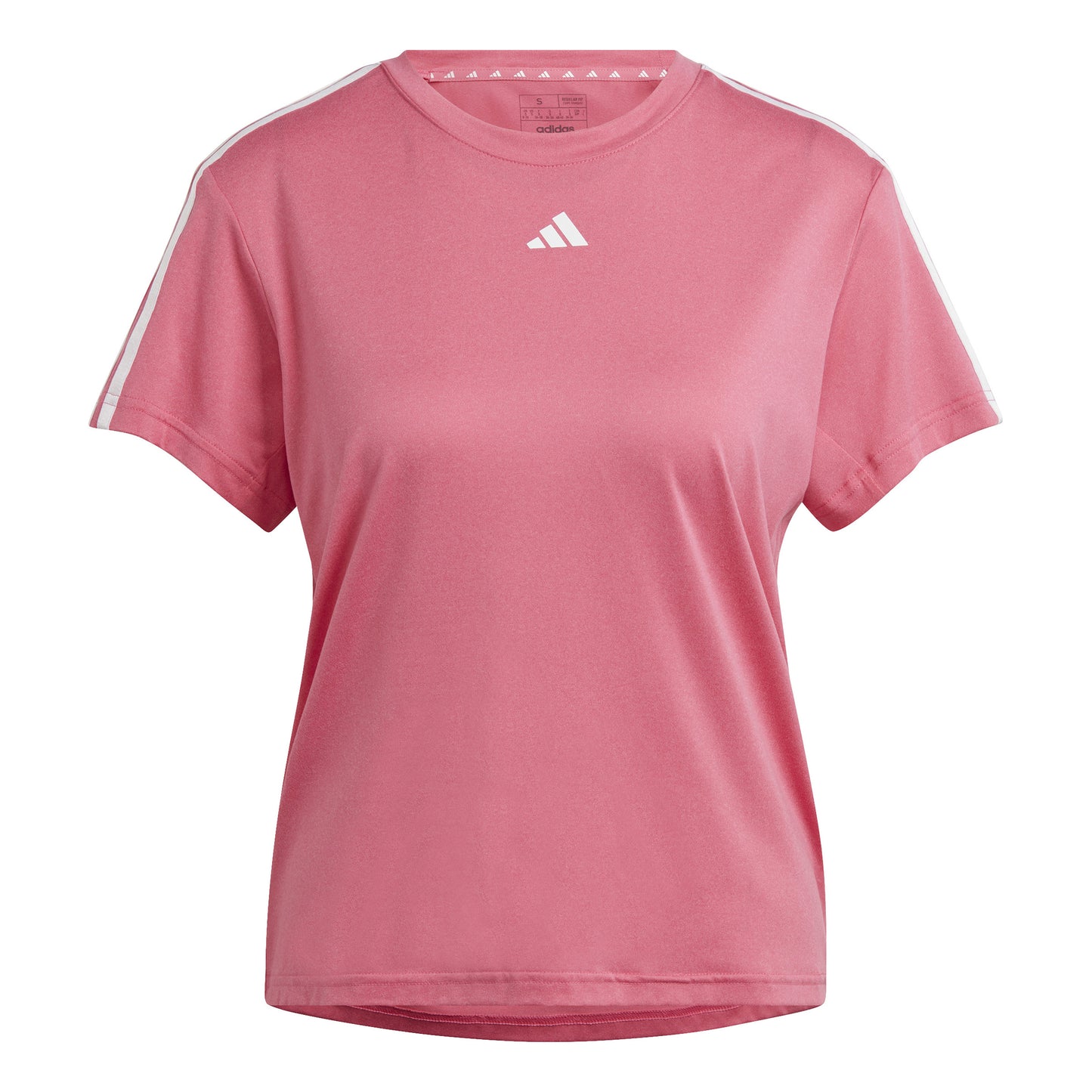 adidas Essentials 3 Stripes T-Shirt Women - pink, white