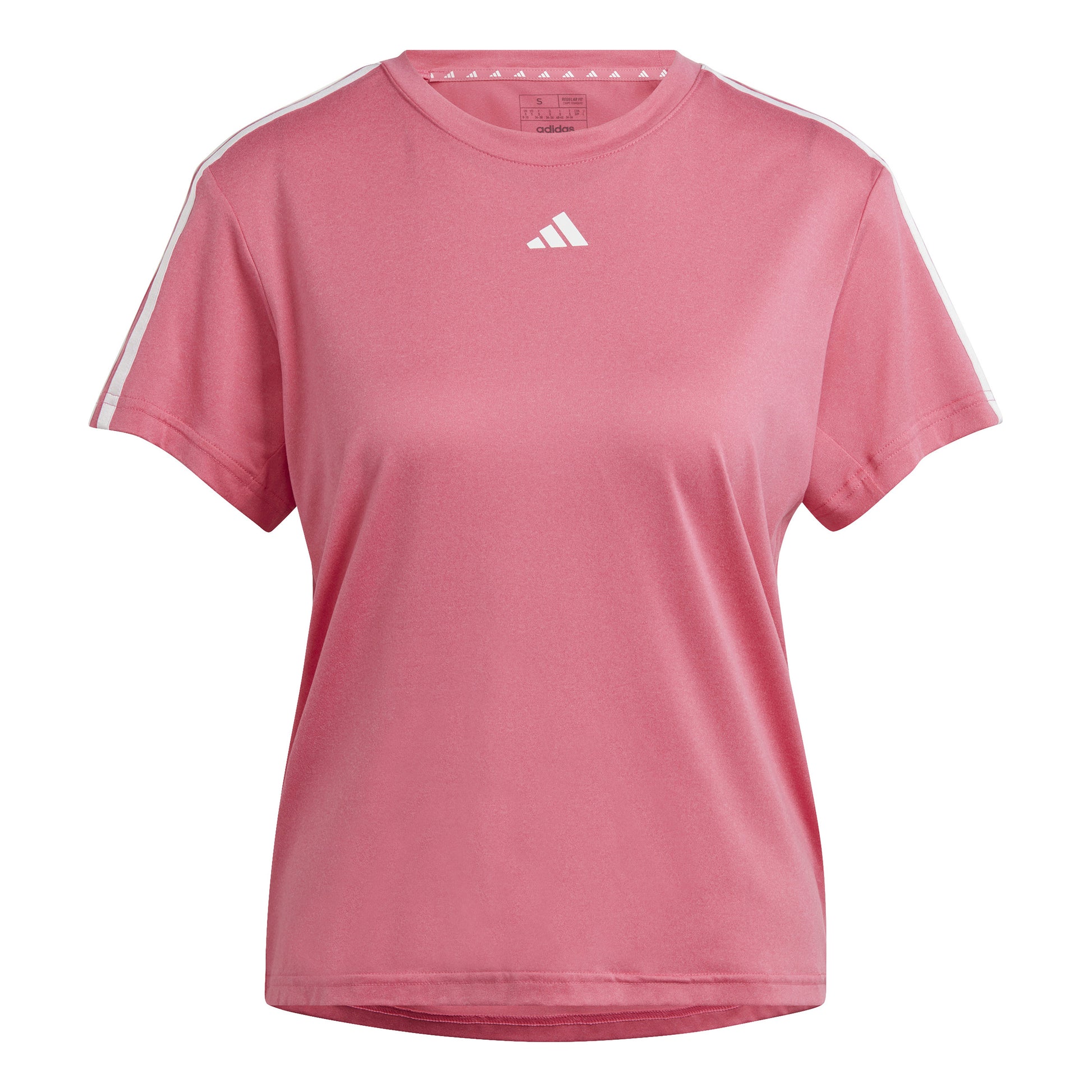 adidas Essentials 3 Stripes T-Shirt Women - pink, white