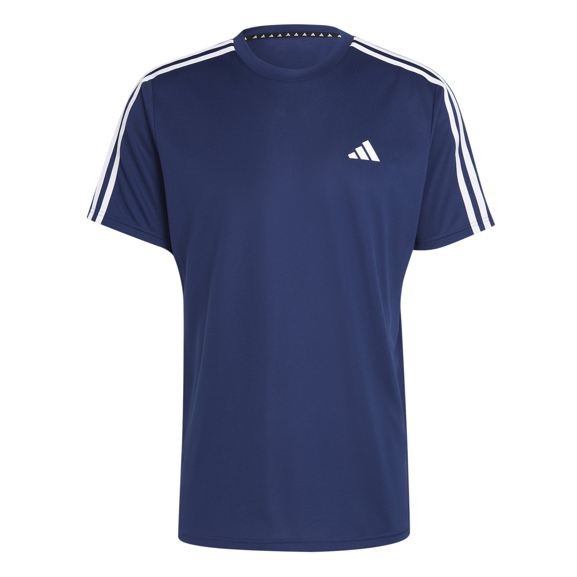 adidas Training Essential Base 3 Stripes T-Shirt Men-Dark Blue,White