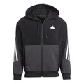 Future Icon 3 Stripes Sweatjacke Herren - schwarz, weiß