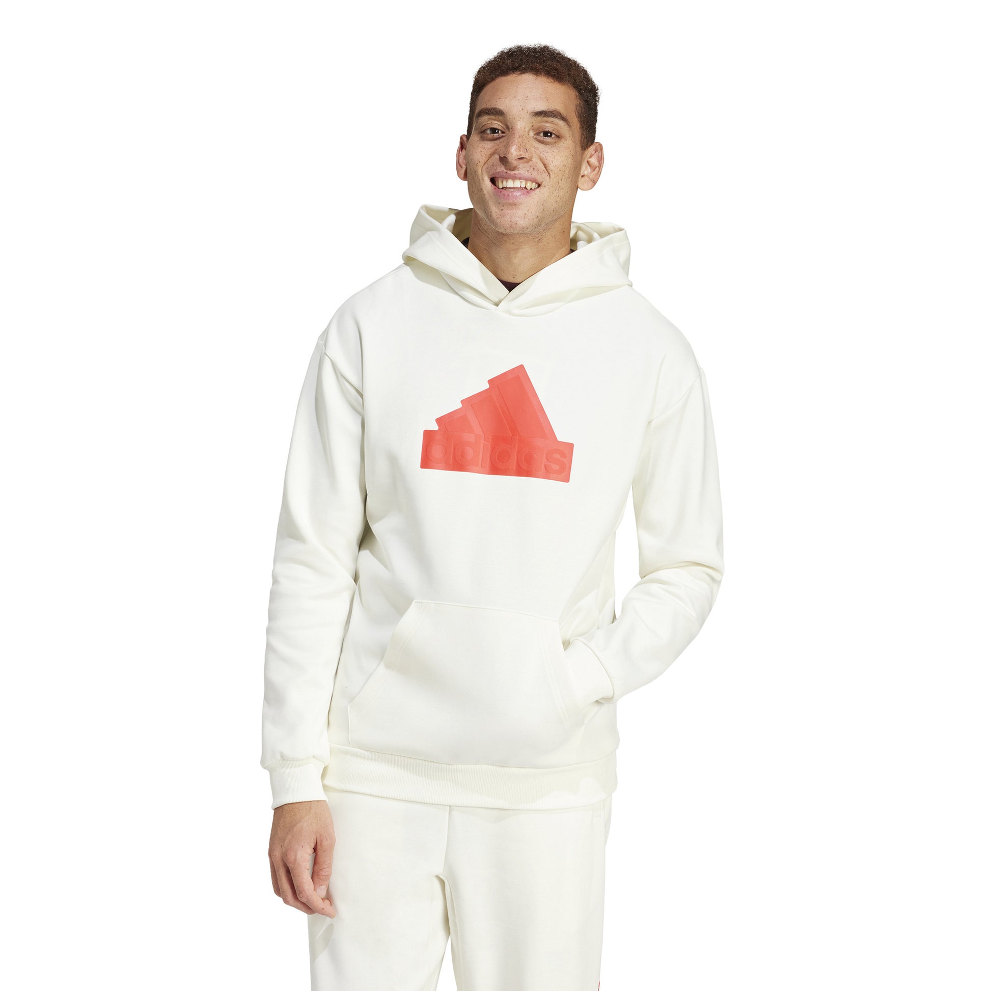 adidas Future Icon Badge of Sport Hoody Men - cream, red