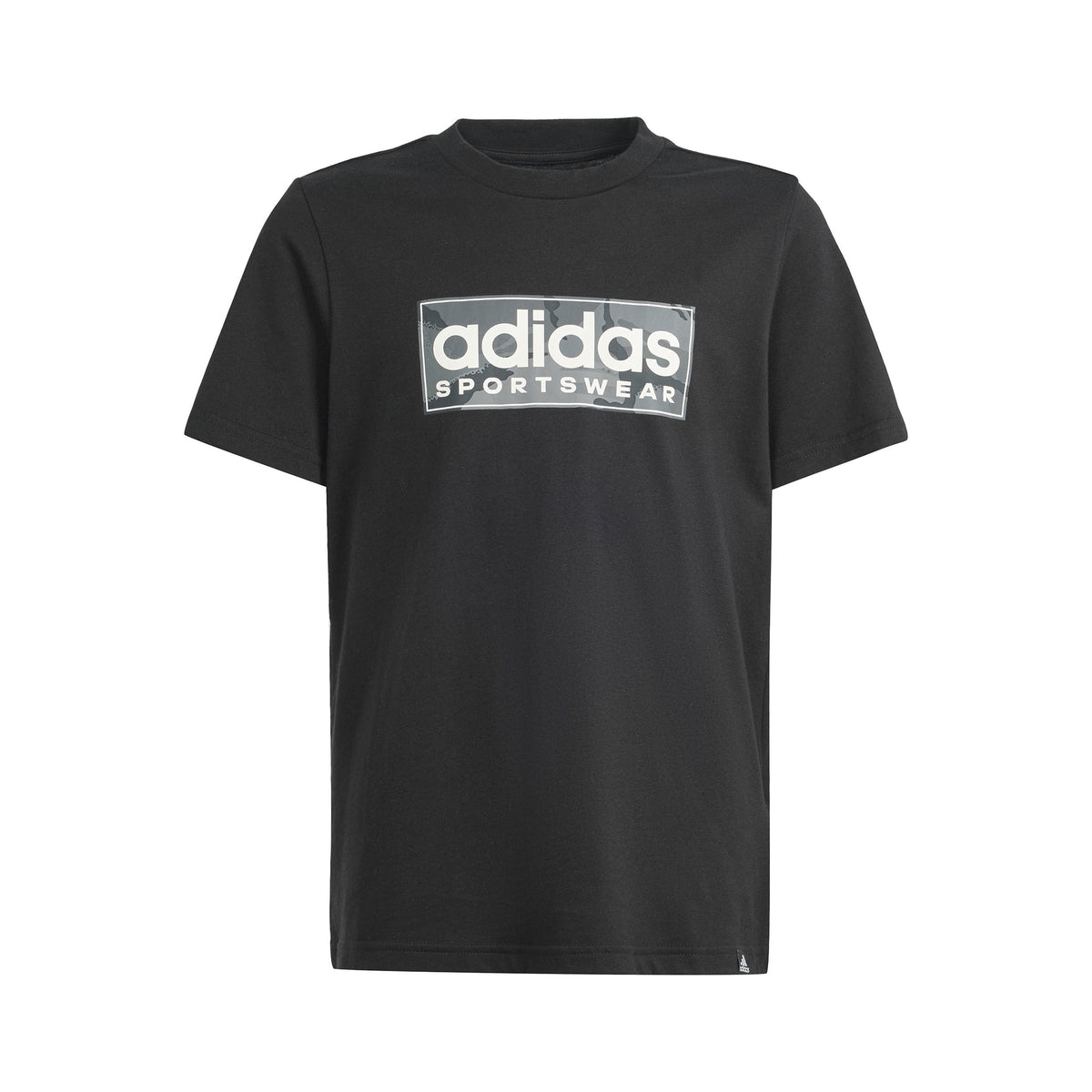 adidas Camo T-Shirt Jungen - schwarz, grau