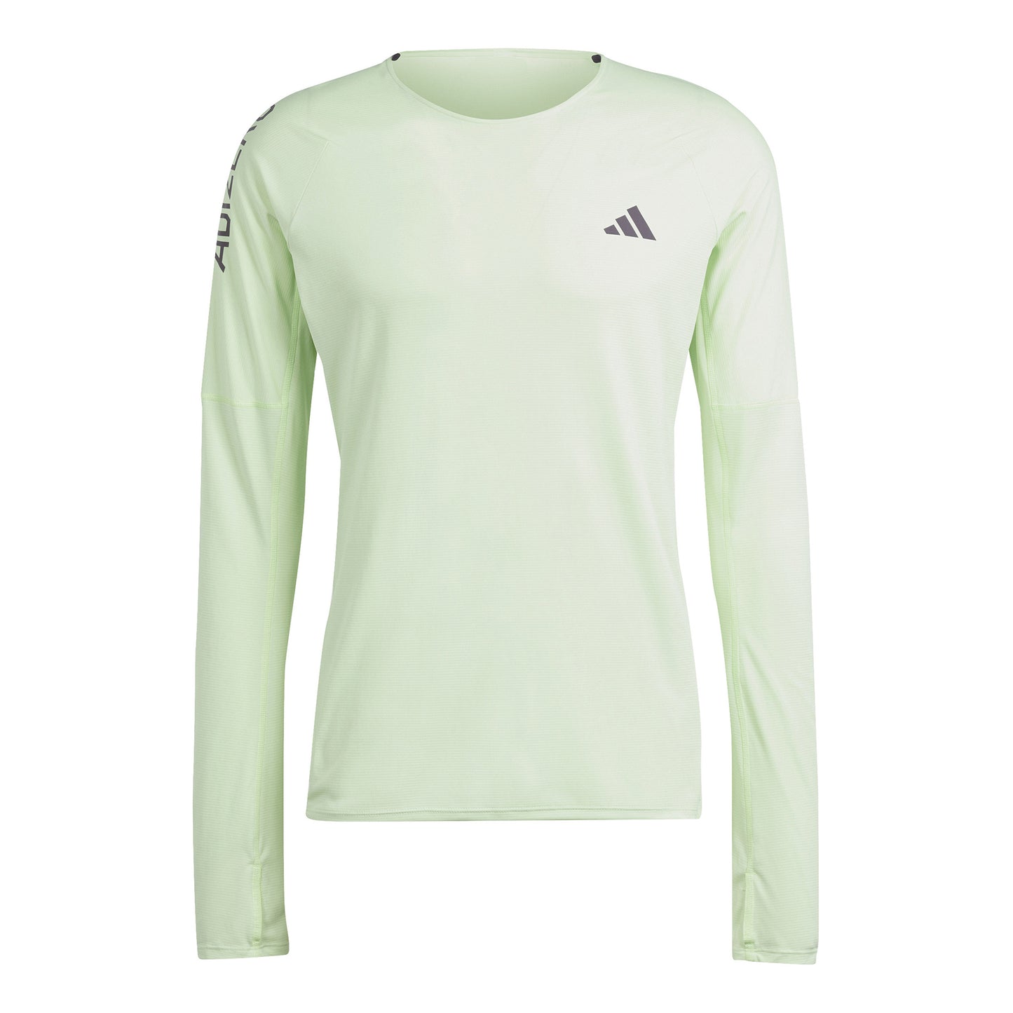adidas Adizero L Laufshirt Herren - hellgrün,