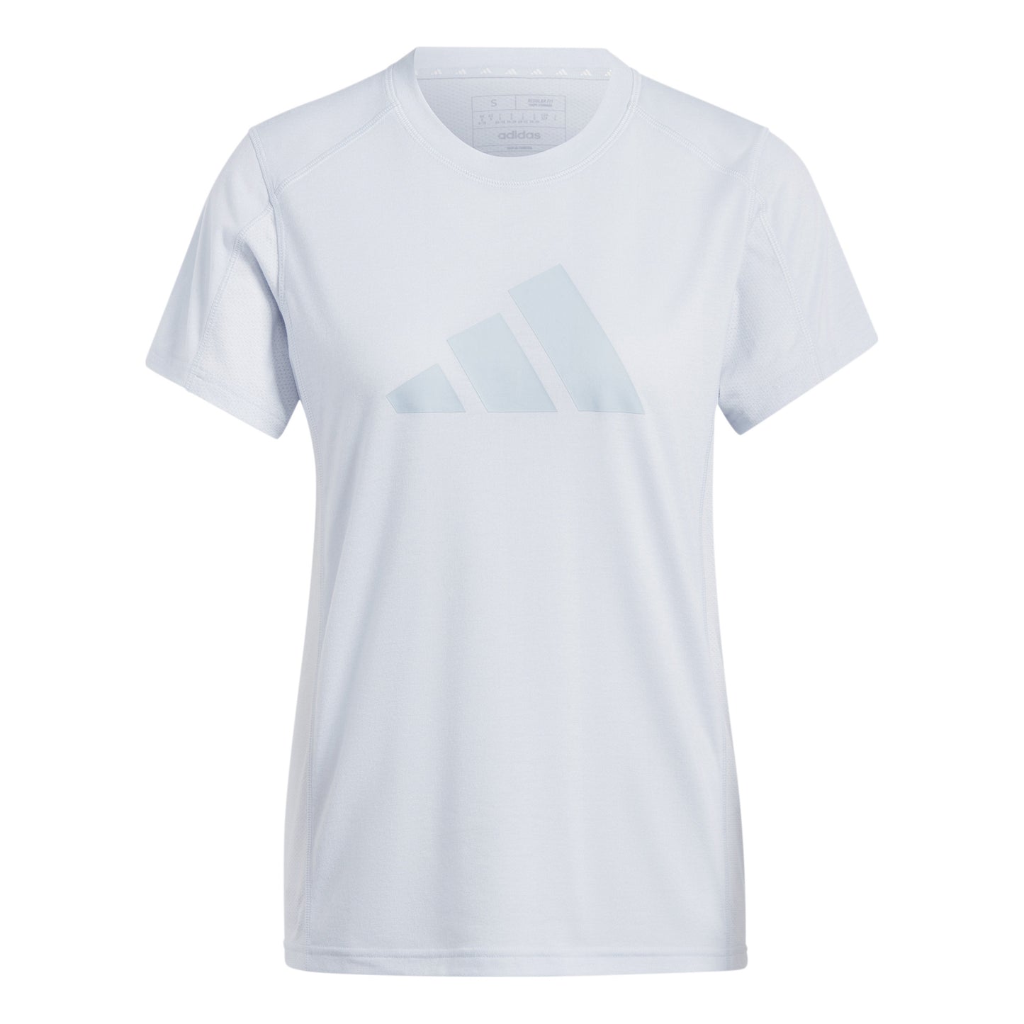 adidas Training Essential Logo T-Shirt Damen - hellgrau,
