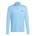 Essentials 1/4 Zip Long sleeve Men - blue,