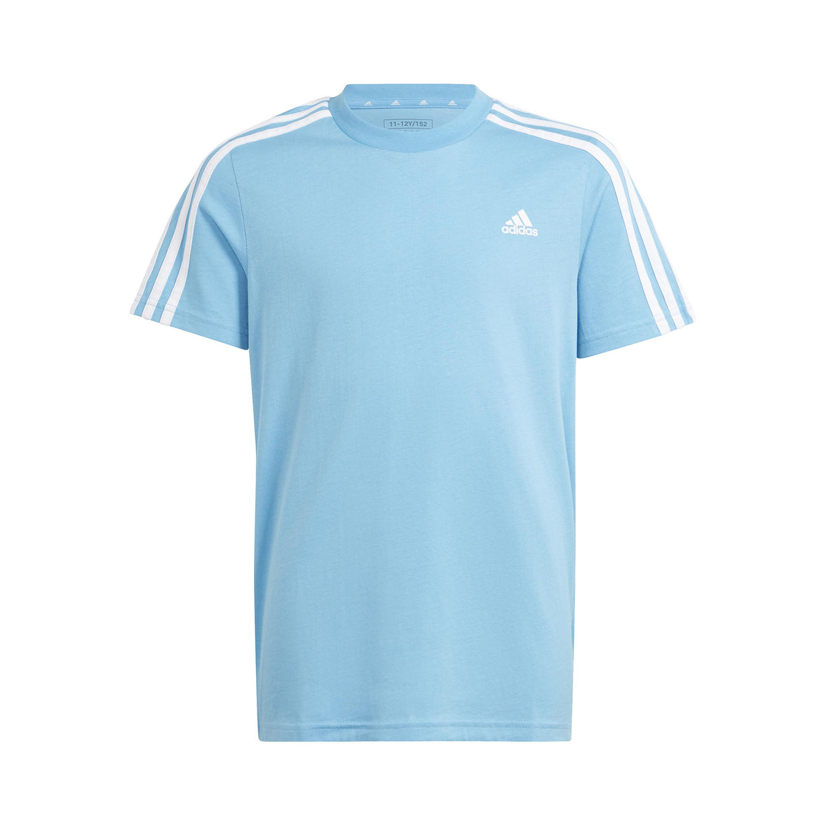 adidas 3Stripes T-Shirt Jungen - hellblau, weiß