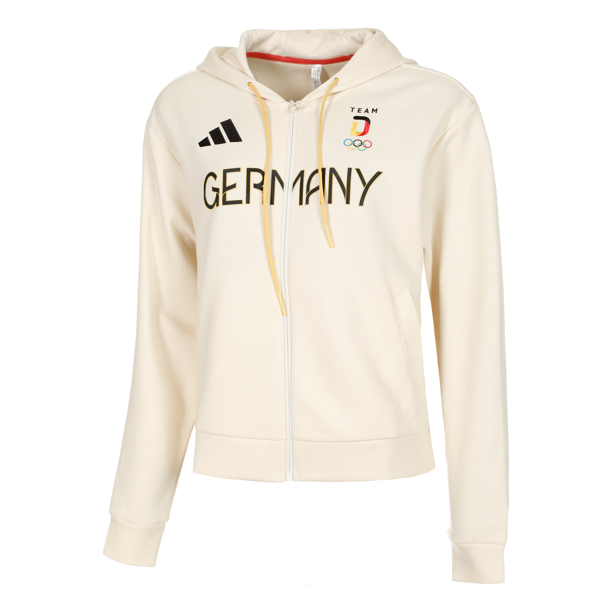 adidas Team Sweatjacke Damen - creme,