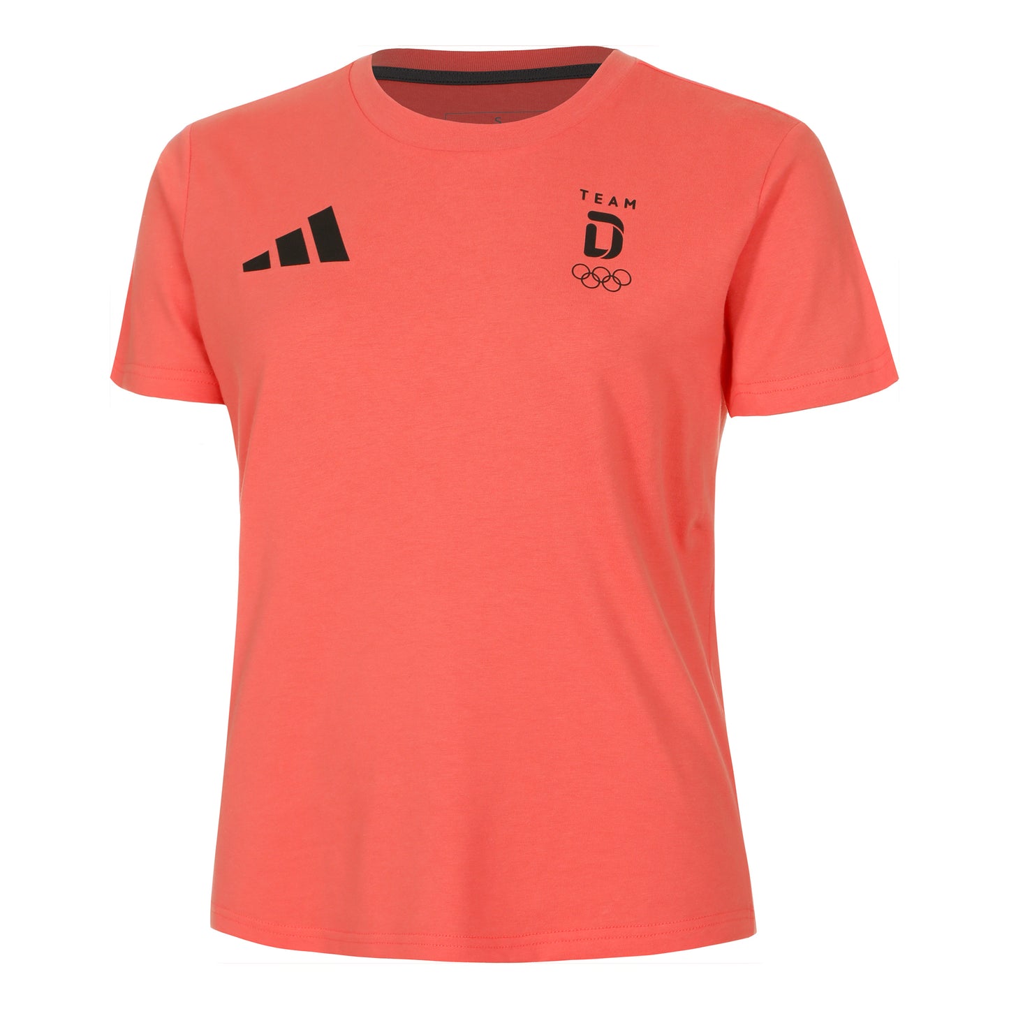 adidas Team Tee T-Shirt Damen - koralle,