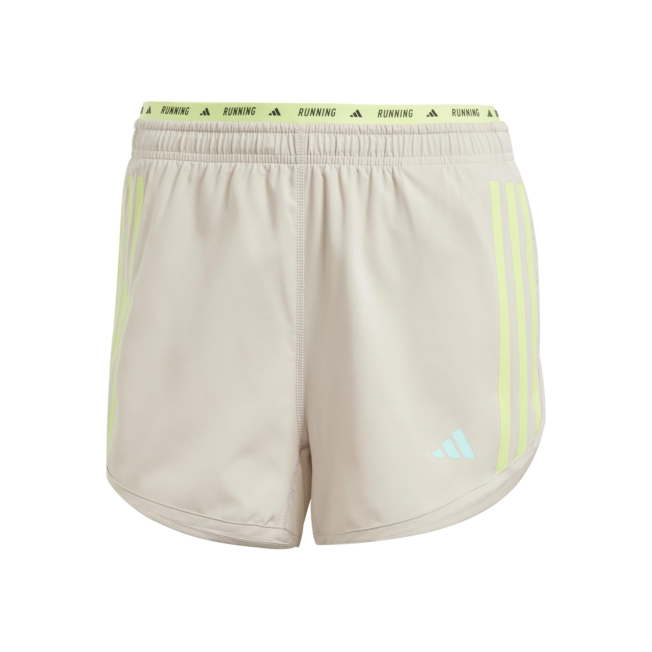 adidas Own The Run 3S Running Shorts Women-Beige