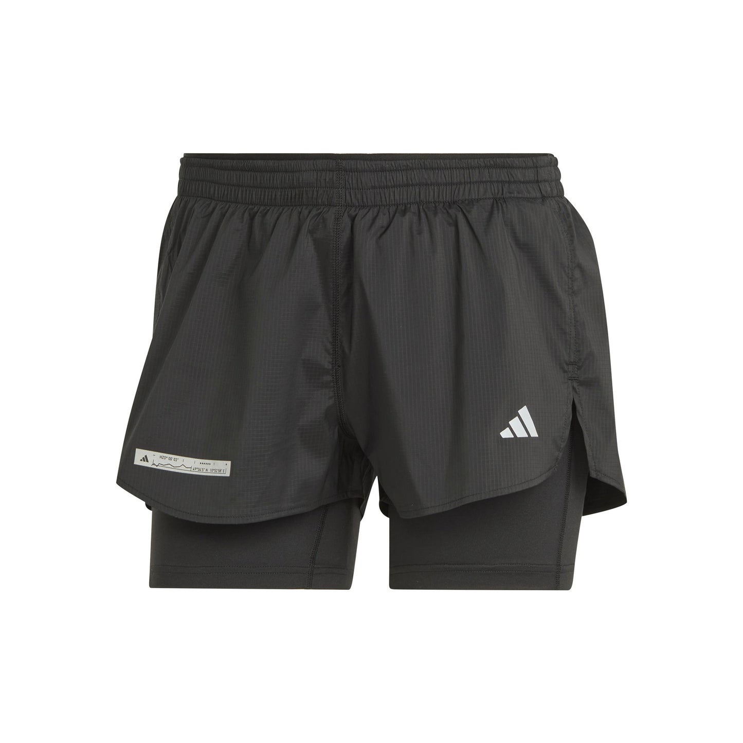 adidas Ultimate 2in1 Laufshorts Damen - schwarz,
