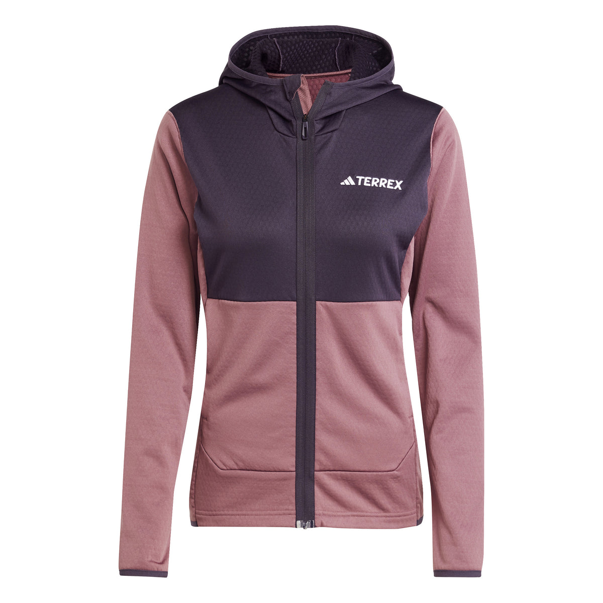 adidas Terrex XPR LT Fleece Running jacket Women - brown,