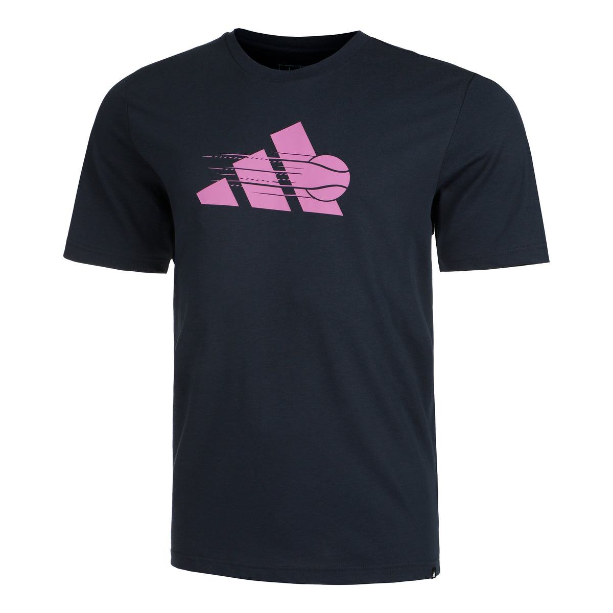 adidas Tennis 3 Stripes T-Shirt Men - black, violet