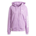Linear French terry Full Zip Sweatjacke Damen - rosa,