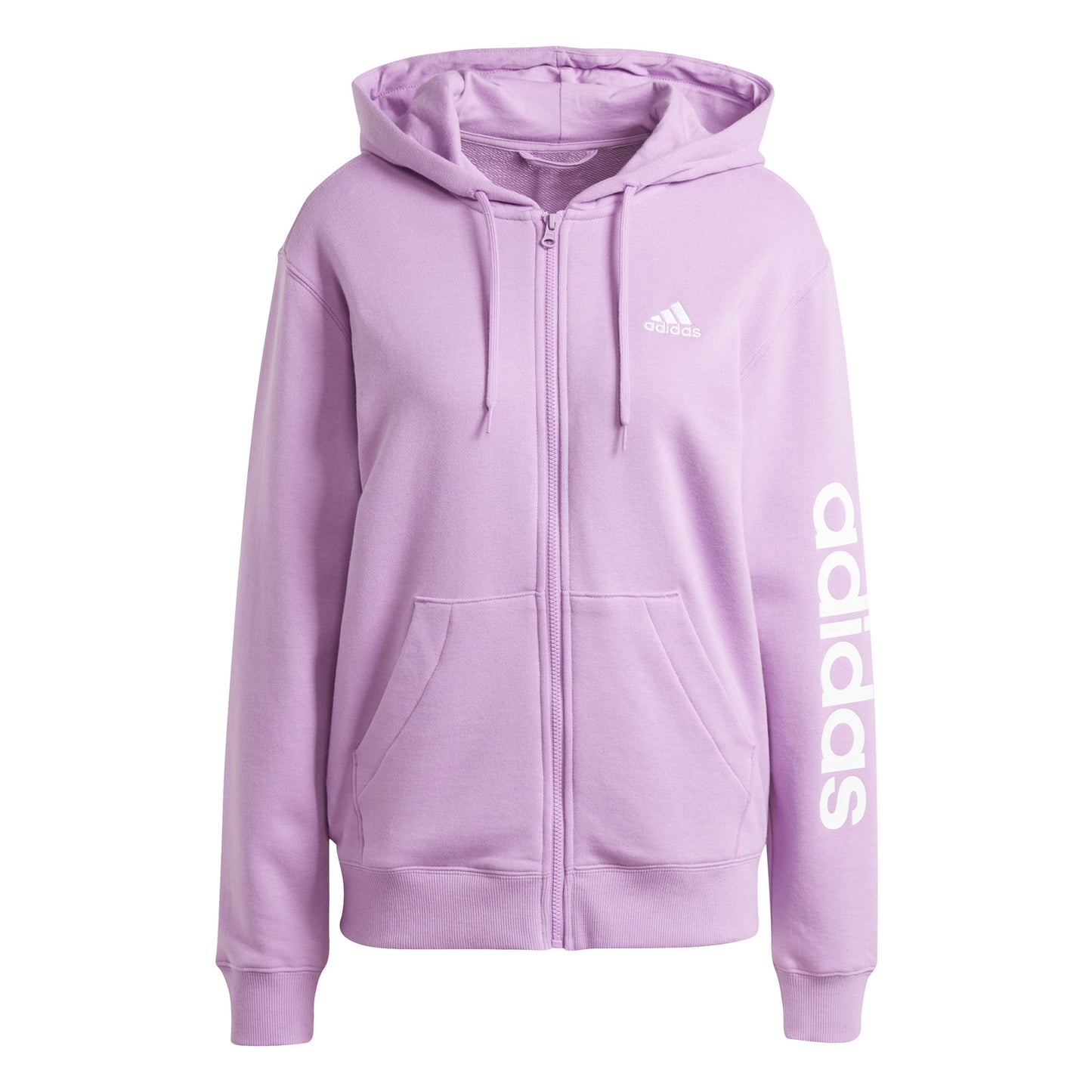 adidas Linear French terry Full Zip Sweatjacke Damen - rosa,