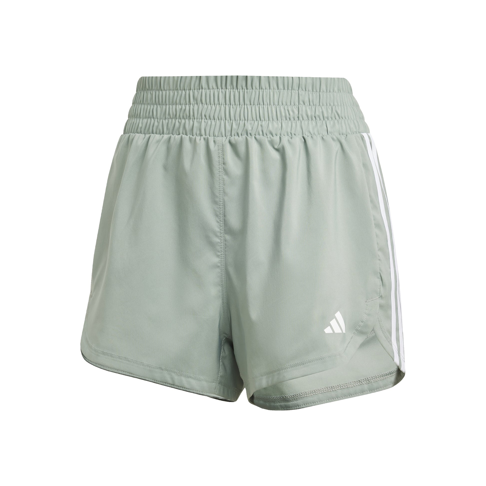 adidas Pacer Woven High-Rise Shorts Damen-Salbei,Weiß