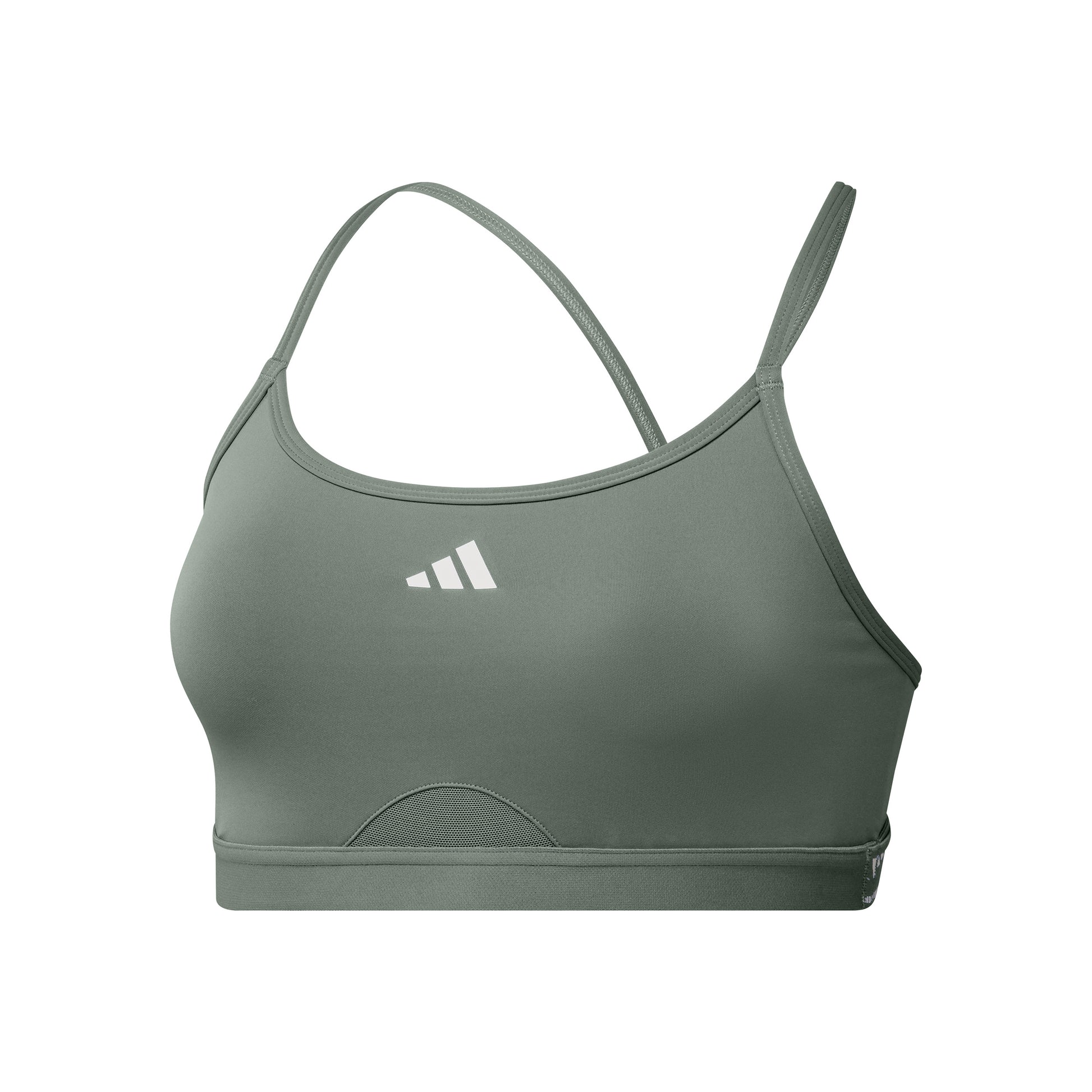 adidas Aeroreact Training 3Stripes Sport-BH Damen - salbei