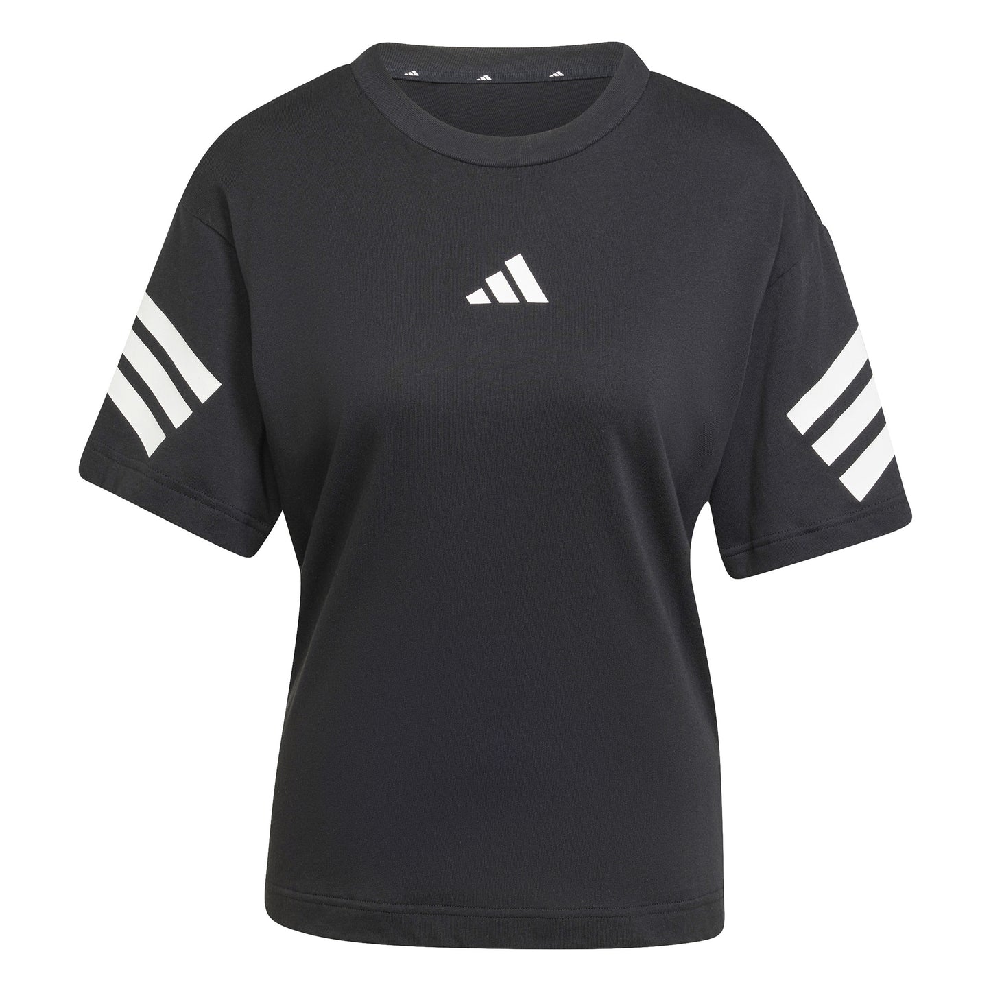 adidas Future Icon 3Stripes T-Shirt Women-Black,White