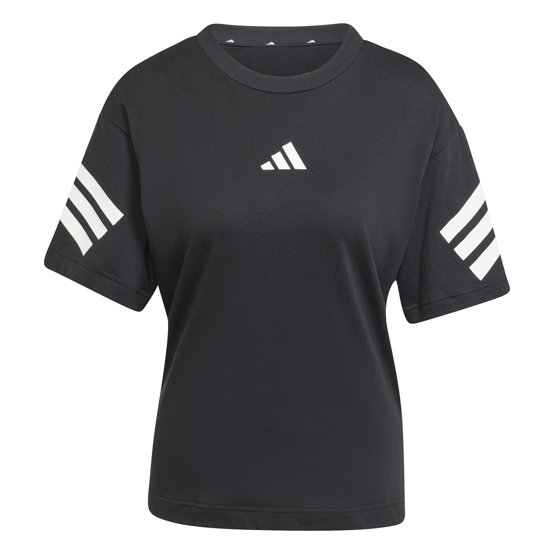 adidas Future Icon 3Stripes T-Shirt Women-Black,White