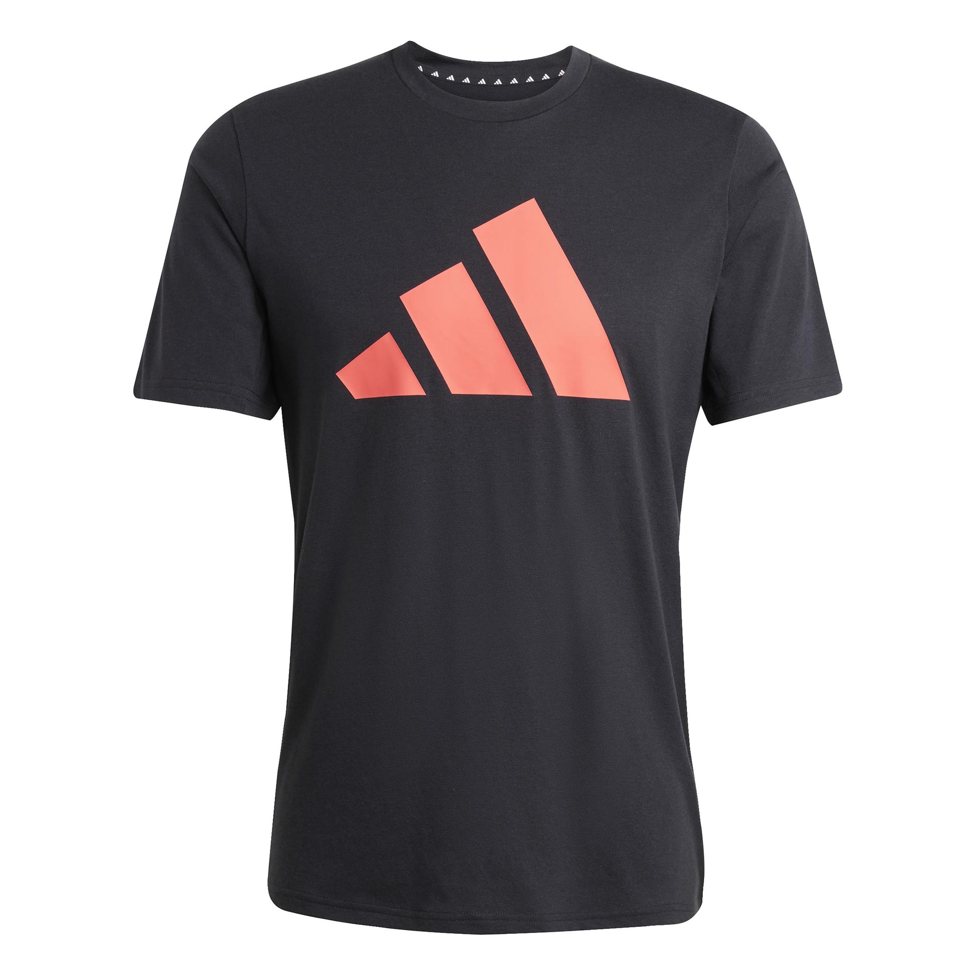 adidas Essentials Feel Ready Logo T-Shirt Herren - schwarz, koralle