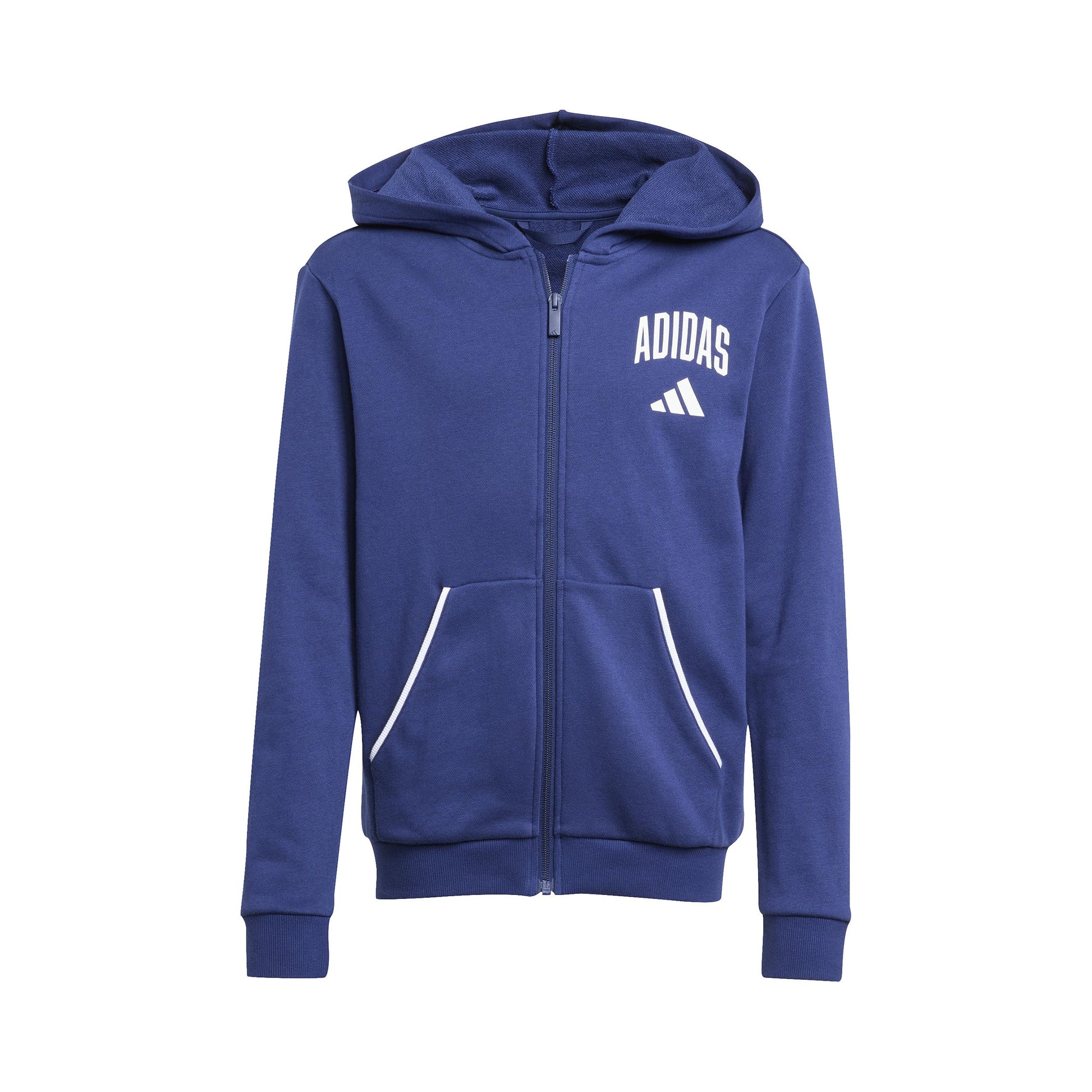 adidas College Full Zip Hoodie Boys-Dark Blue