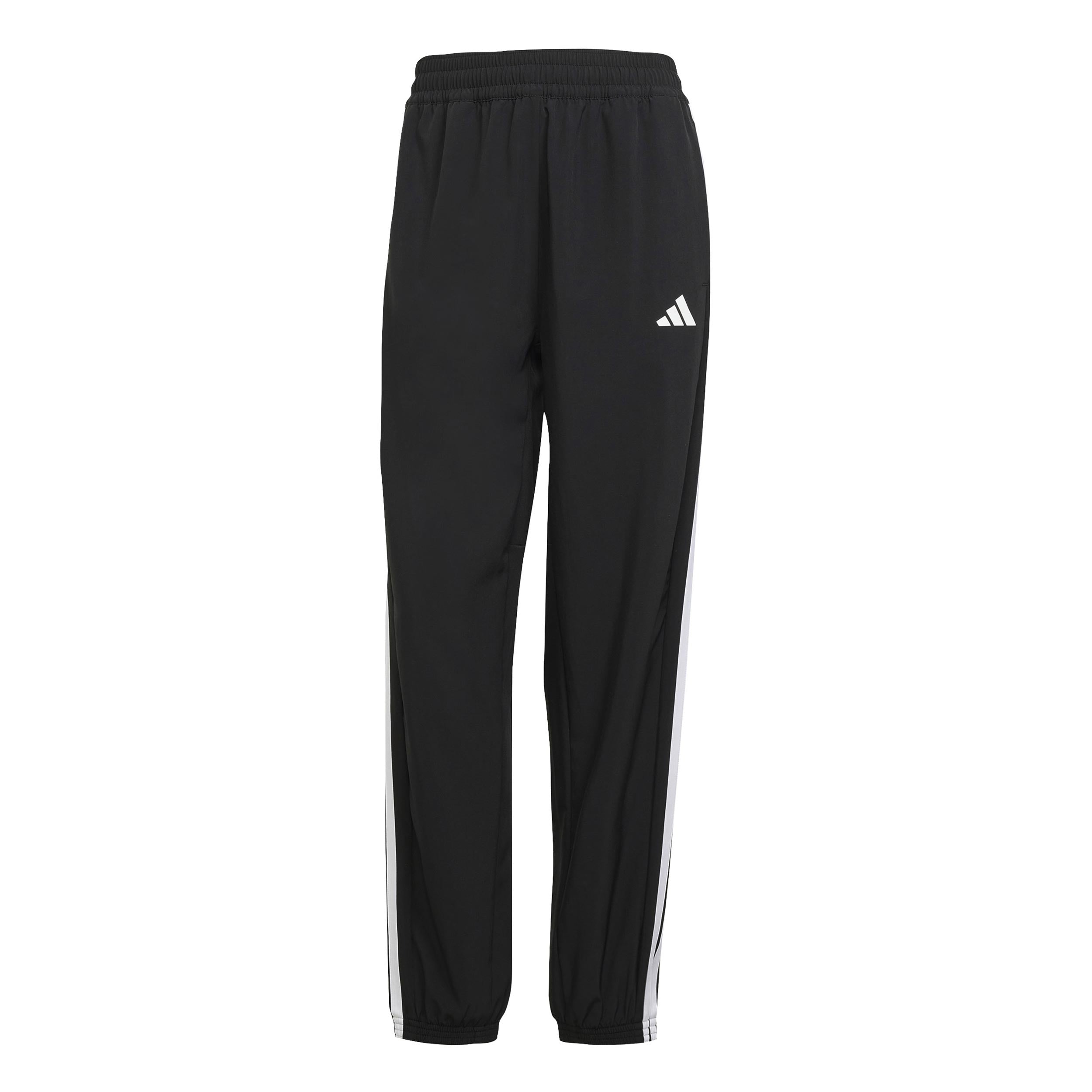 adidas 3Stripes Woven Trainingshose Damen-Schwarz,Weiß