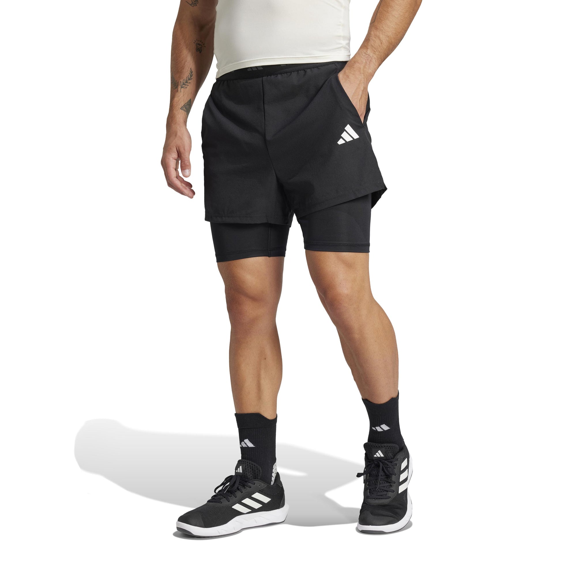 adidas Gym+ 2In1 Shorts Men-Black