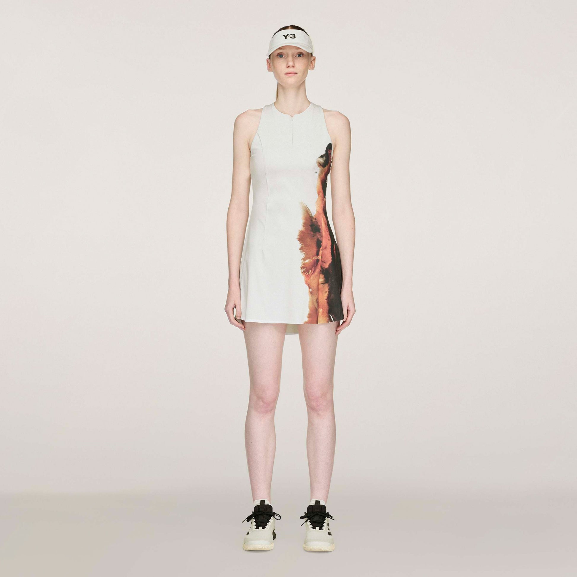 adidas Y-3 Wow Kleid Damen-Creme,Mehrfarbig