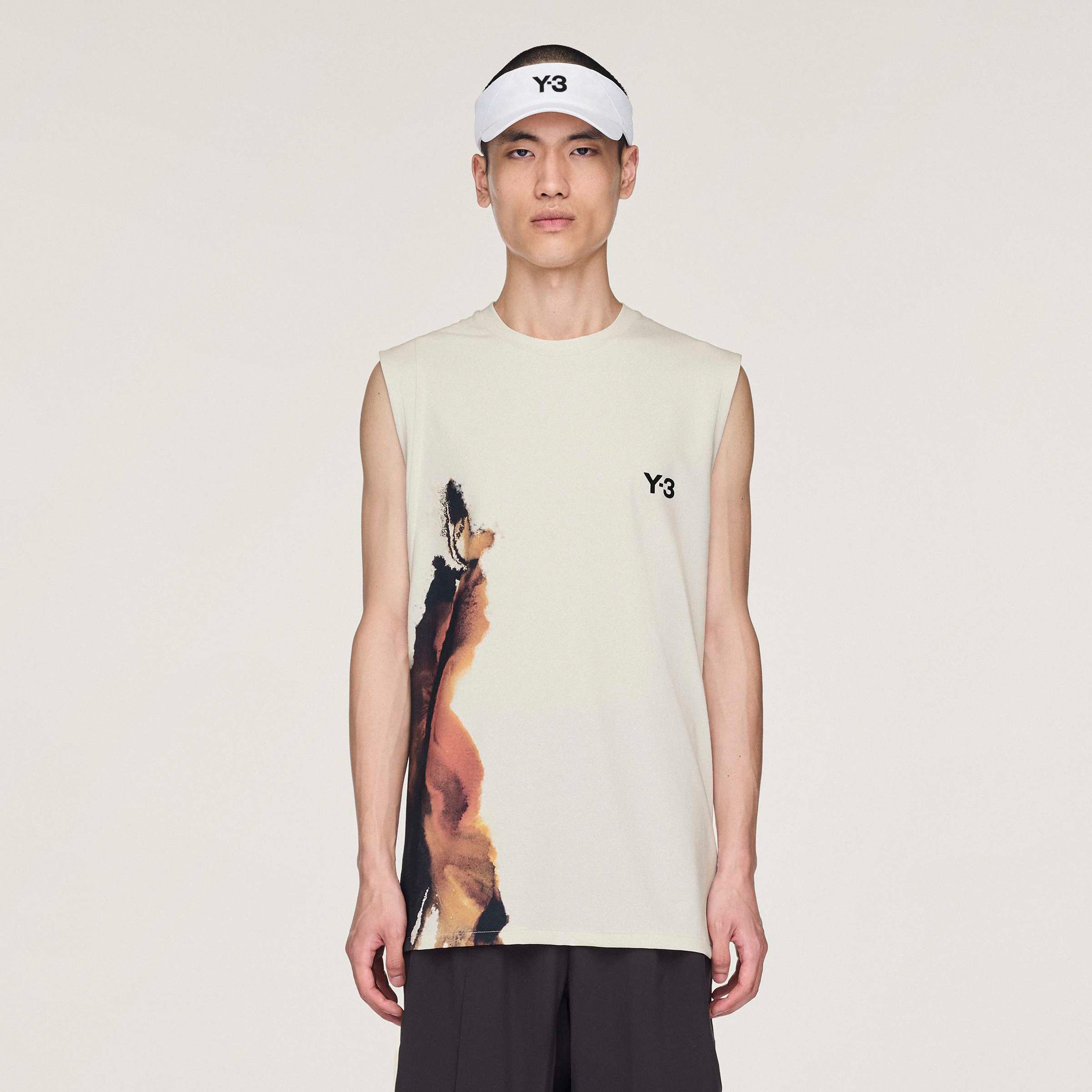 adidas Y-3 Tank Top Men-Cream,Multicoloured