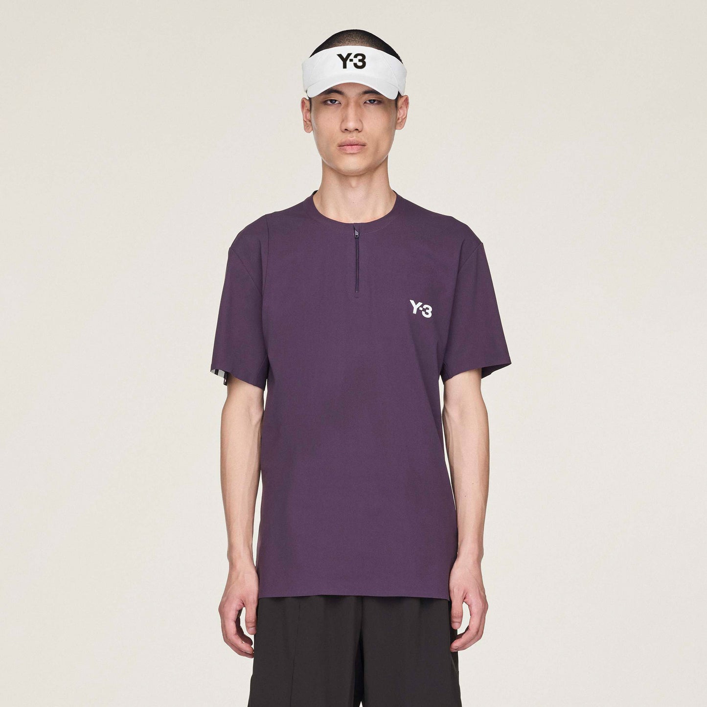 adidas Y-3 Zip Polo Men-Violet