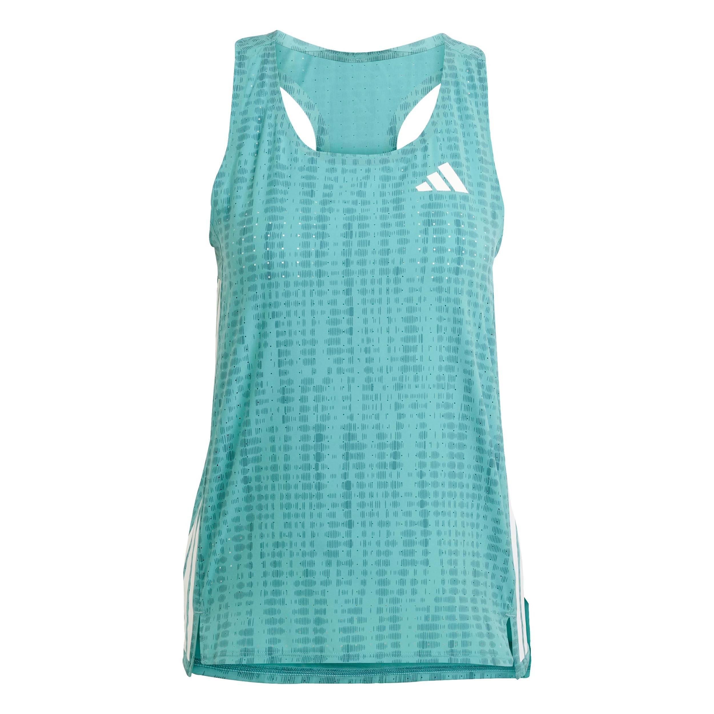 adidas Adizero Singlet Laufshirt Damen-Türkis,Dunkelgrün